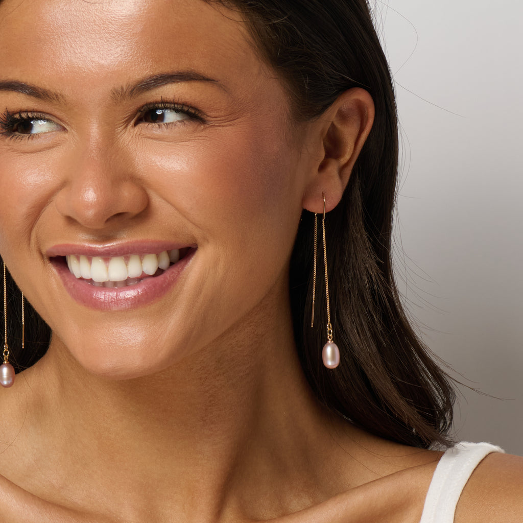 Oasis Pearl Threader Earrings