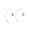 Eclipse Pearl Arc Earrings