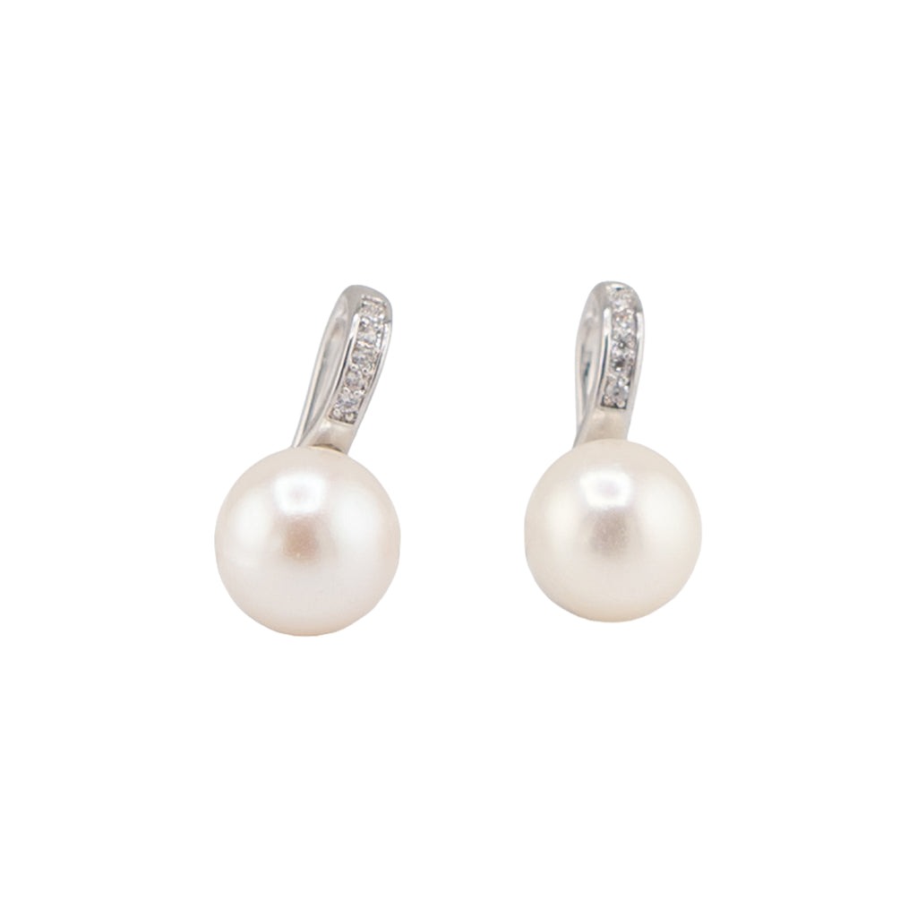 Moonstone Pearl Earrings