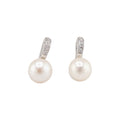 Moonstone Pearl Earrings