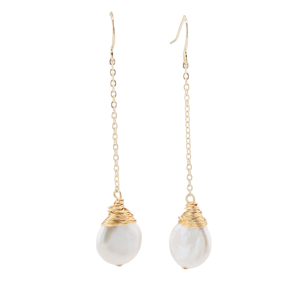 Aura Pearl Drop Earrings