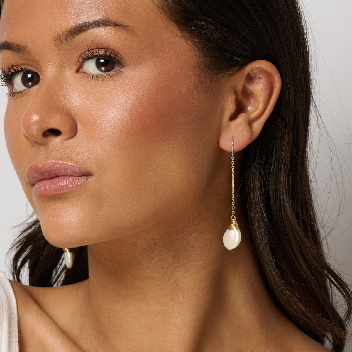 Aura Pearl Drop Earrings