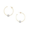 Brisa Pearl Hoop Earrings