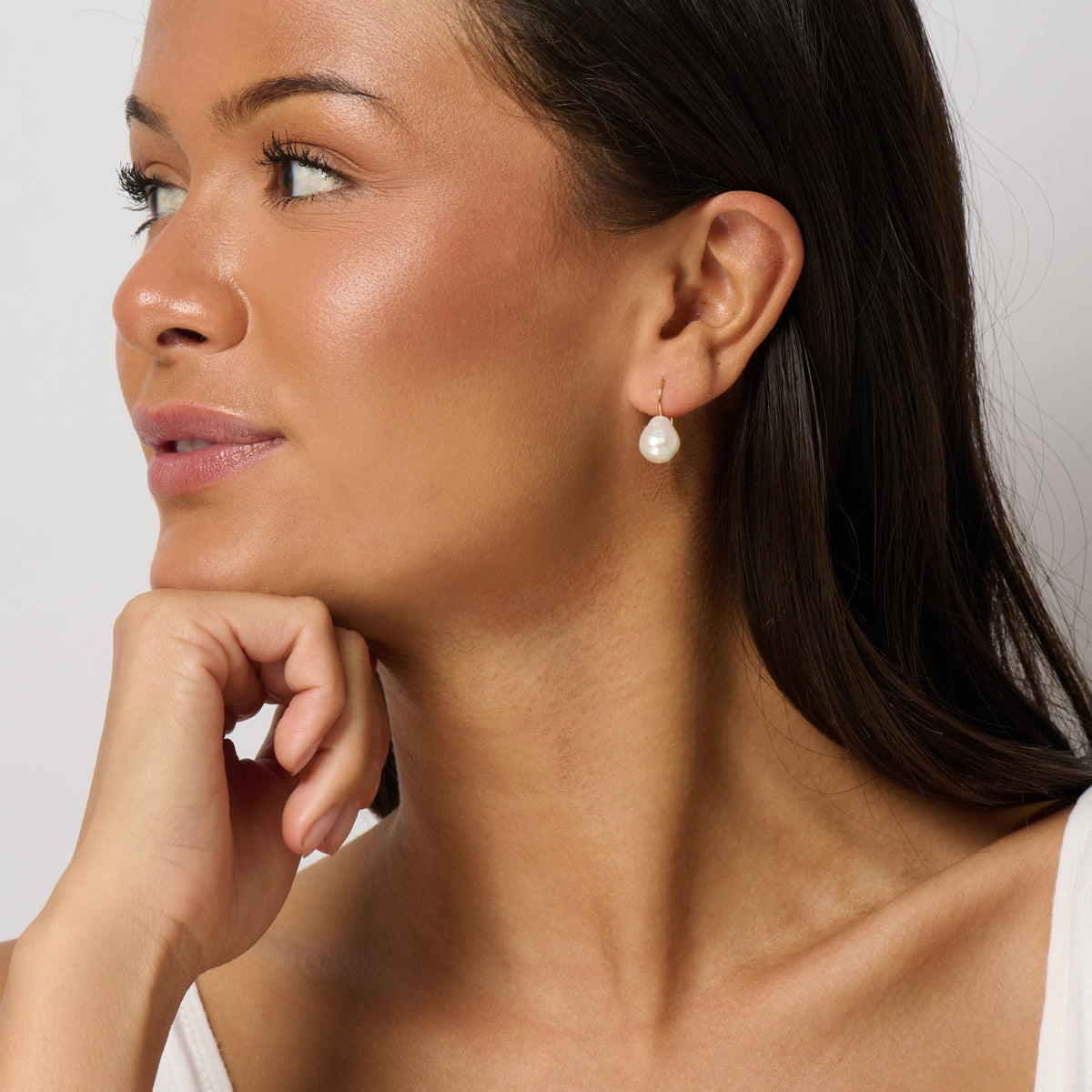 Azure Classic Pearl Earrings