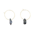 Island Luxe Pearl Hoop Earrings