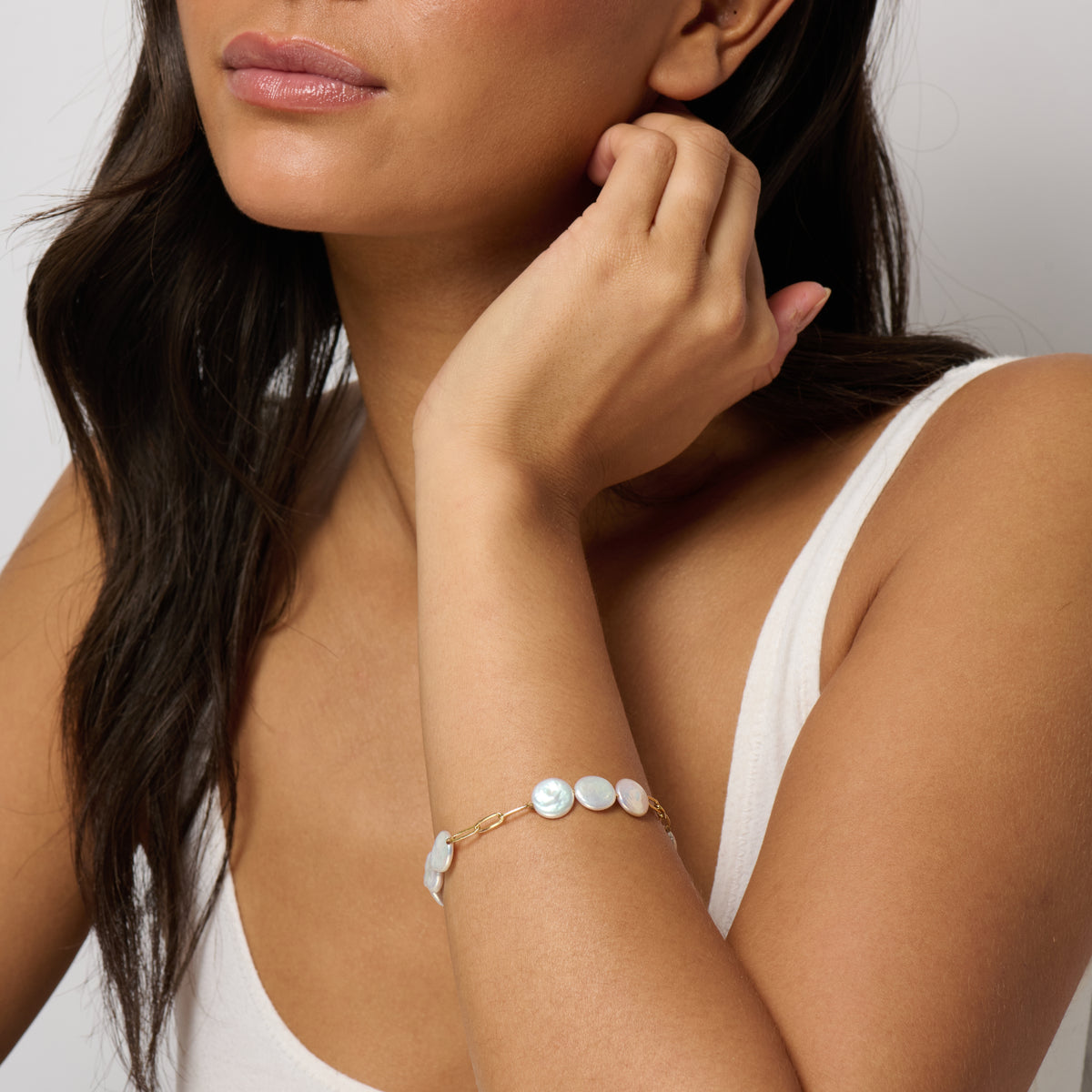Esperanza Coin Pearl Bracelet