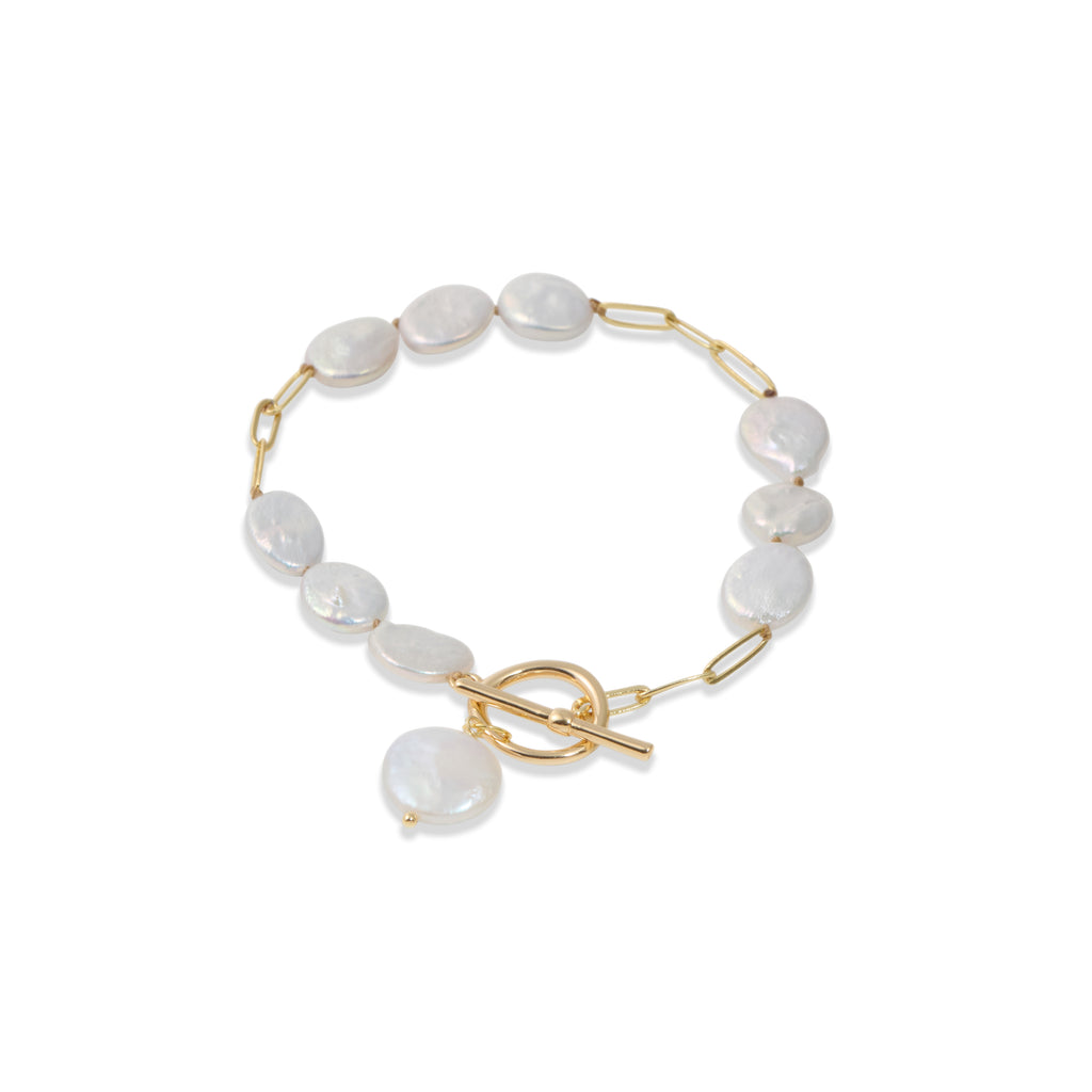 Esperanza Coin Pearl Bracelet