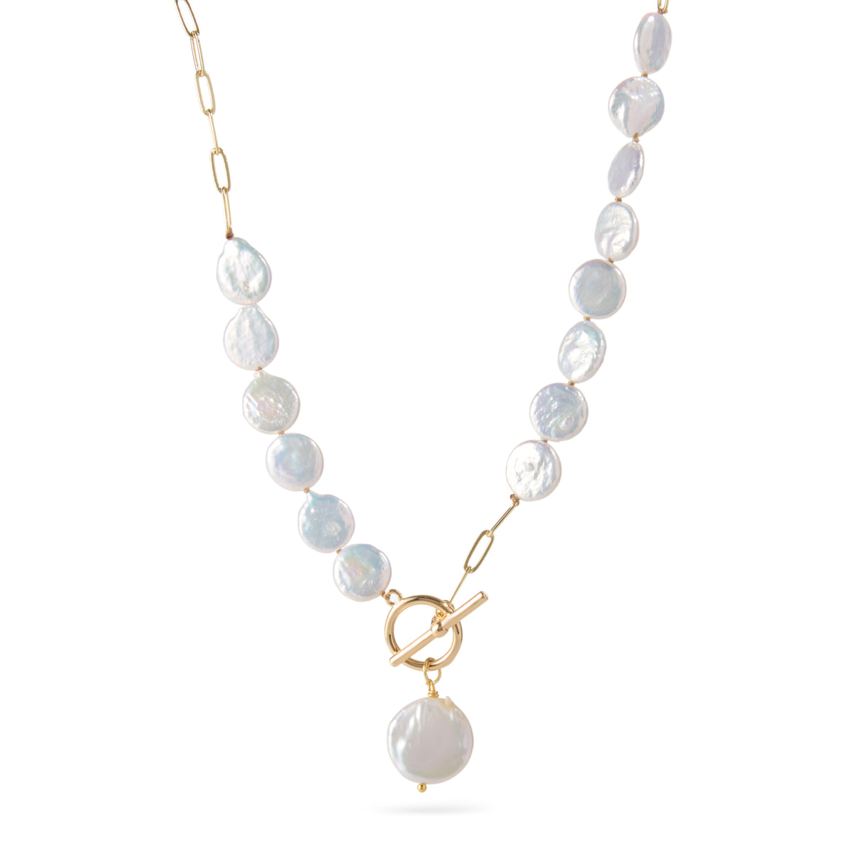 Palisades Coin Pearl Necklace