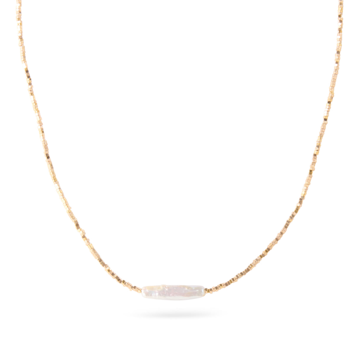 Meridian Stick Pearl Necklace