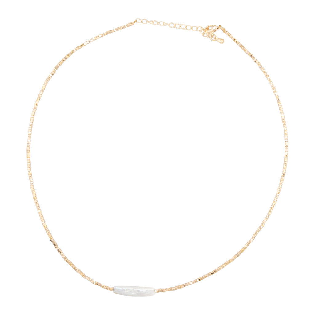 Meridian Stick Pearl Necklace