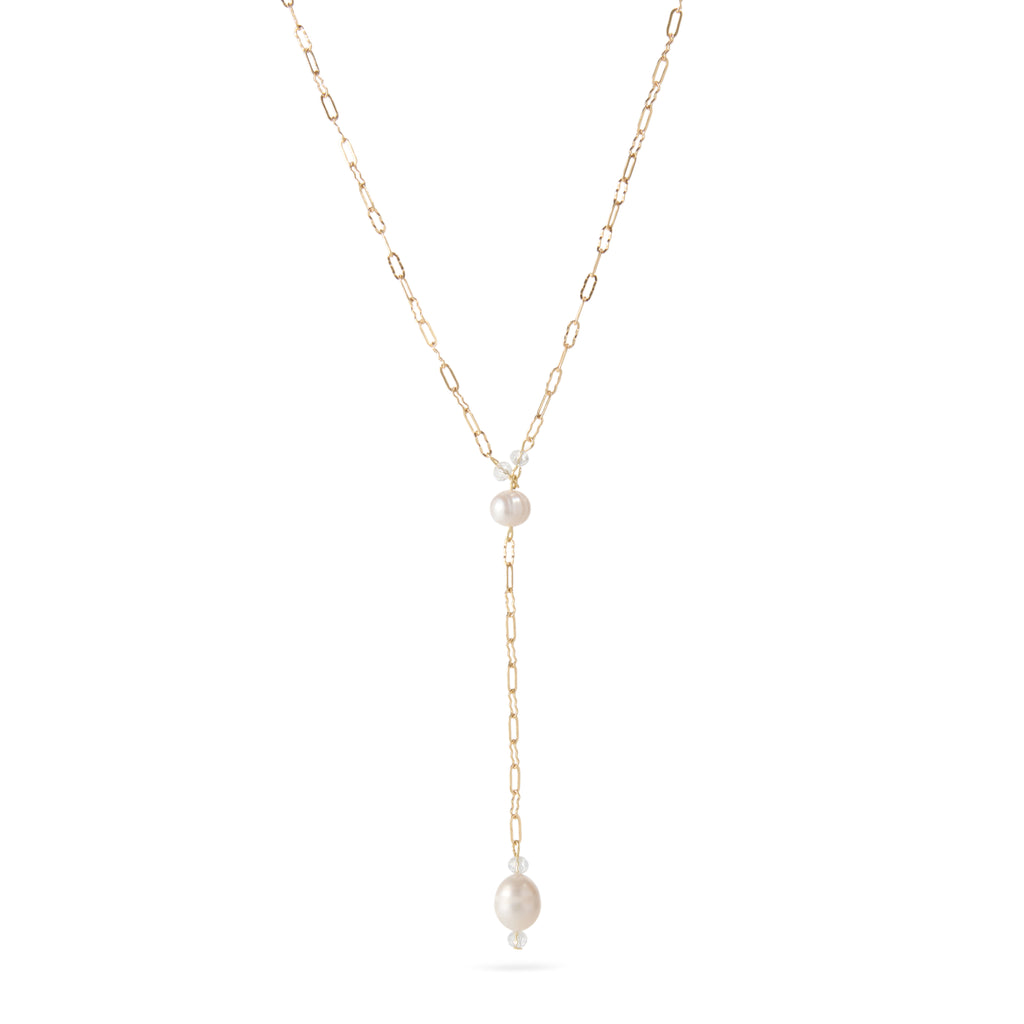 Mariposa Peal Drop Necklace