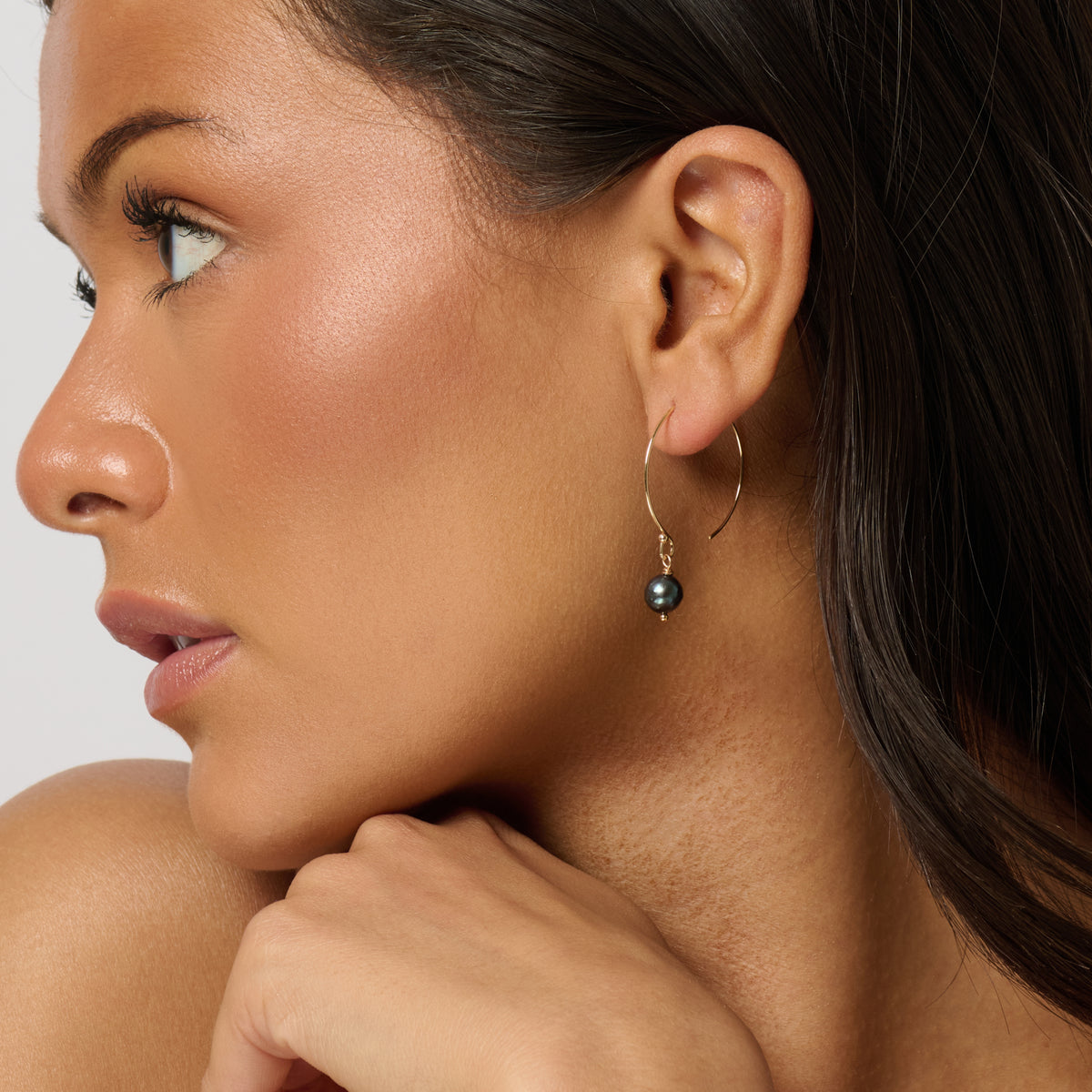 Flora Pearl Hook Earrings