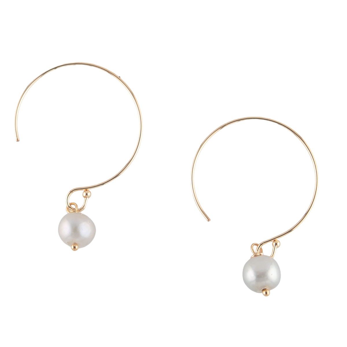 Flora Pearl Hook Earrings